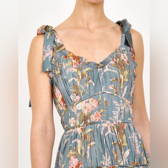 Christy Lynn Mia Dress - Blue Brocade size M - Picture 3 of 16